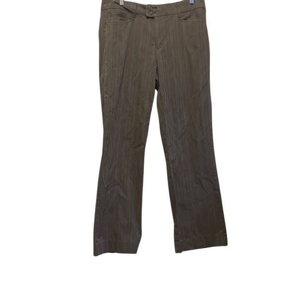 Riders by Lee Brown Herringbone Bootcut Dress Pants Career Casual Trousers - Picture 1 of 5